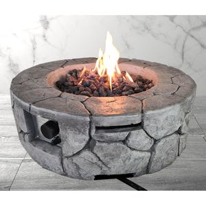 Brasero extérieur en béton renforcé de fibres 9 H X 28 L – Braseros durables et élégants pour votre jardin - Product Image 4