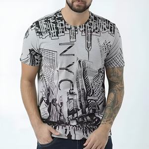 Camiseta Personalizada para Hombre, Oversize, 100% Algodón, con Paneles Gruesos, 260 g/m², Estilo Urbano, Lavada, Lisa, para Impresión DTG - Product Image 1