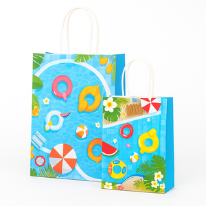 Bolsa de natación con cordón de papel Kraft ecológica de lujo, accesorios de piscina para niños y adultos para almacenamiento de alimentos y decoración del hogar - Product Image 2