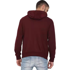 Custom <b>Men's</b> <b>Pullover</b> Hoodies 100% Cotton Fleece Fabric Anti-Wrinkle Pocket Design Winter Wear OEM Service - Product Image 3