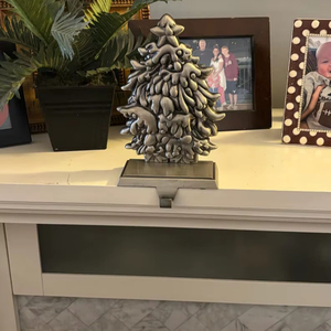 Handcrafted Metal <b>Stocking</b> <b>Holder</b> Christmas Mantel Hook Decorative Holiday Accent feltsocks - Product Image 1