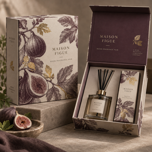 Coffret cadeau magnétique personnalisé pour diffuseur de parfum d'ambiance MAISON, style livre - Product Image 1