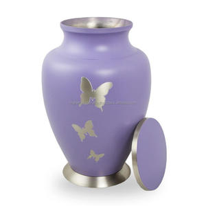 Diseñador de artesanías superiores Urna de cremación de latón rosa claro Logotipo personalizado Aceptado Urna de ceniza para adultos de estilo americano Suministros funerarios - Product Image 5