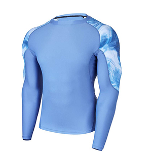 Camisetas de Manga Larga Sublimadas con Diseño Personalizado, Ropa Deportiva para Hombre, Spandex/Poliéster UPF50+, Artes Marciales - Product Image 1