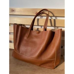 Water Resistance Natural Buffalo Leather Handbags Custom Logo Print Eco Friendly <b>Bags</b> Lightweight Durable Shopping <b>Bags</b> <b>For</b> Sale - Product Image 6