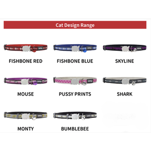 Collier pour chat RedDingo - Gamme de modèles (taille unique) Monty - Product Image 2