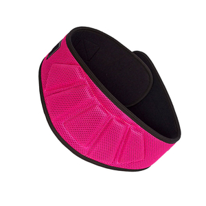 Cinturón de Soporte Lumbar Ajustable de Cuero Rosa con Malla Transpirable y Cierre de Hebilla para Entrenamiento de Fuerza y Levantamiento de Pesas, Unisex - Product Image 5