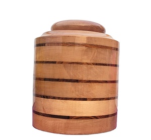 Nouvelle urne en bois de luxe pour les cendres humaines urne funéraire en bois de hêtre mémorial souvenir colibri urne funéraire - Product Image 1
