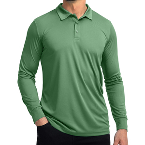 เสื้อโปโลแขนยาวลายทางสีดำ โพลีเอสเตอร์ 95% อีลาสเทน 5% สำหรับผู้ชาย - Product Image 3