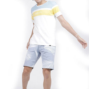 Quick Dry Men Shorts Latest Design Casual Solid Colour 100% Cotton Beachwear Workout Knee Length <b>Elastic</b> Waist Shorts - Product Image 6