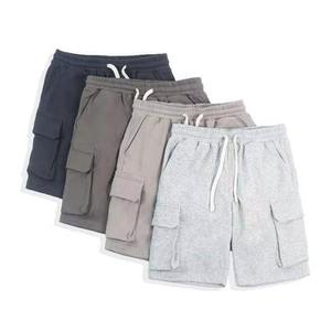 Shorts pour hommes, imprimés sur mesure, en molleton de coton, bords délavés à l'acide, style décontracté, motif pour hommes - Product Image 5