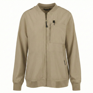 Chaqueta Médica Transpirable Personalizada para Mujer, Uniforme de Enfermera con Cierre, Chaqueta de Trabajo de Hospital de Manga Larga, Estilo Bomber - Product Image 6