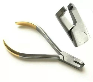 Manual Stainless Steel Dental Orthodontic Hammerhead Pliers Serrated Bending NITI Cinch <b>Tie</b> <b>Back</b> Dental SurgicalCE Approved - Product Image 1