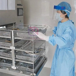 Stainless Steel <b>Mesh</b> Tray Surgical Instrument Sterilization <b>Basket</b> 250x170x70mm CE Certified Medical Use - Product Image 4