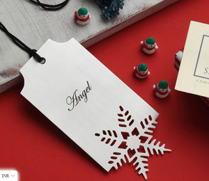 Customisable Christmas <b>Bookmark</b> with Snowflake Cutout - Product Image 1
