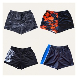 Wholesale Customized Australian Footy Shorts Pockets Zip Ladies Men Rugby Gym Beach Pool Casual 100% Polyester Anti-UV - Product Image 2