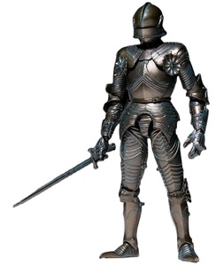 Armure complète en métal de qualité collectionneur, de marque privée, avec techniques artisanales médiévales, pour exposition - Product Image 1