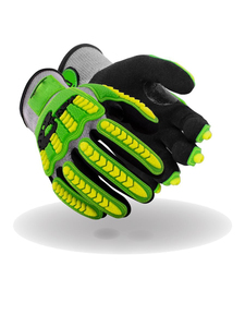Guantes TPR Anti Impacto, Resistentes al Aceite y a los Cortes, Guantes HPPE con Palma Recubierta, Guantes de Trabajo para Mecánicos y Construcción - Product Image 1