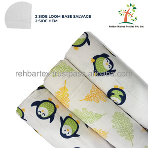 Cotton <b>Swaddle</b> <b>Blankets</b> Comfortable, Breathable, Eco-Friendly, Customized Size, Print & Color Wrap Summer <b>Blankets</b> for Infants - Product Image 4