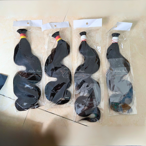 Cheveux bouclés à la mode tenant des boucles longues qualité supérieure extensions de cheveux bruts purs non transformés tisse des perruques frontales - Product Image 2