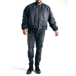 Blouson Bomber Homme Personnalisable Couleur Unie 100% Nylon – Nouvelle Collection Haute Qualité Tendance - Product Image 5