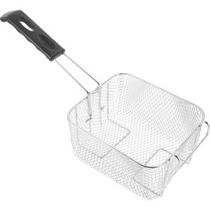 Cesta para rebozar clásica de acero inoxidable con mango largo para freír de forma segura y manipular alimentos con facilidad - Product Image 6