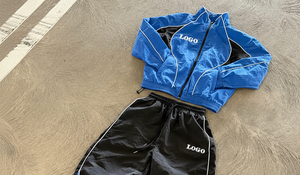 Conjunto Deportivo Personalizado de Otoño, Chaqueta de Nailon de Secado Rápido con Cuello Alto Bordado, Pantalones Deportivos, Reflectantes 3M - Product Image 3