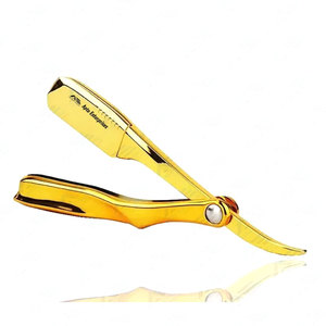 Instrumentos de Belleza para Depilación Corporal Ecológicos para Salones, Maquinilla de Afeitar Manual Profesional de Acero Inoxidable para Hombres - Product Image 1