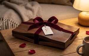 Trendy Handmade Wooden Tissue <b>Box</b> Wabi Sabi Design Natural Wood Finish Modern Tabletop Tissue Organizer Holder By UO INDIA - Product Image 3