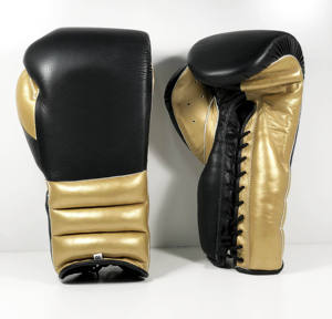 Nuevos Guantes de Boxeo de Piel Sintética para Adultos en Color Negro y Rojo Estilo Tailandés para Entrenamiento de Artes Marciales 10oz Guantes de MMA con Logotipo OEM - Product Image 2