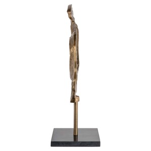 Sculpture abstraite en bronze 60 cm, décoration artistique contemporaine pour table, forme irrégulière, faite à la main, décoration de salon - Product Image 5