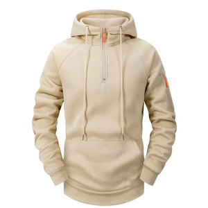 Nuevo Diseño Otoño Invierno Sudadera con Capucha Unisex Personalizada 100% Algodón Moda Casual Deportiva Retro Manga Larga con Cierre y Múltiples Bolsillos - Product Image 1
