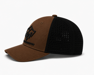 Gorra Deportiva Unisex Personalizada con Malla Lateral Marrón, Transpirable, para Trabajo al Aire Libre, Deportes, Viajes y Uso Diario - Product Image 4