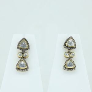 Conjunto de Collar y Pendientes de Cuarzo Cristal CZ, Chapado en Oro, Plata 925, Hecho a Mano, Estilo Bohemia, Joyería Tribal, Colección Clásica - Product Image 6