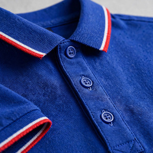 เสื้อโปโลผู้ชายคุณภาพสูง ผ้าฝ้าย 100% 12 สี รับสั่งทำ ปักโลโก้ OEM  แบบเรียบ - Product Image 3