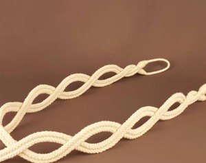 White Cotton Rope <b>Curtain</b> Tie Back Modern Cottage Decor - Product Image 1