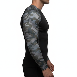 Camiseta de Manga Larga para Hombre, de Secado Rápido, para Entrenamiento, Proveedor Mayorista, Tela de Spandex y Poliéster - Product Image 2