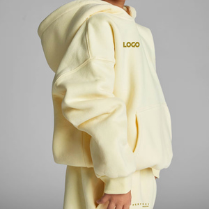 PERFECT INDUSTRY 2026 Ensemble de vêtements pour filles couleur crème, ensemble sweat à capuche et pantalon de survêtement, survêtements unisexes pour enfants, ensembles de jogging, pulls - Product Image 2