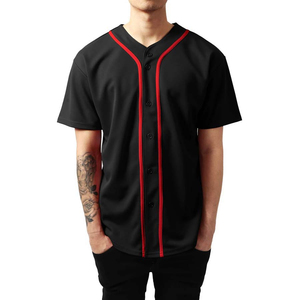 เสื้อเบสบอลพิมพ์ลายตามสั่ง 100% โพลีเอสเตอร์ สำหรับผู้ใหญ่-ระบายอากาศได้ดี ซับเหงื่อ ชุดทีมกีฬา - Product Image 1
