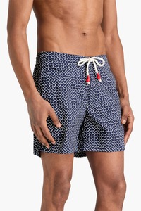 Custom High Waist Pocketed Swim <b>Trunks</b> Spandex Polyester Quick Dry Breathable 2-Piece Set <b>Mens</b> Swimming Shorts OEM Service - Product Image 3
