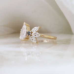 Igi/gia แล็บตัดเพชรวินเทจ14K สีเหลืองแหวนแต่งงาน/งานหมั้นใส่ได้ทั้งชายและหญิงสีขาวทองคุณภาพดีสำหรับงานปาร์ตี้ครบรอบ-คุ้มค่า - Product Image 3