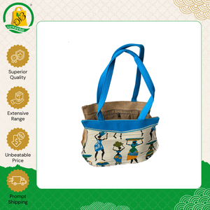 Vente en gros de sacs fourre-tout en jute personnalisés de haute qualité, imprimés, écologiques, fabriqués en Inde, sacs en jute promotionnels - Product Image 4