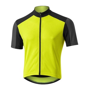 Ensemble de maillot de cyclisme pour homme à manches courtes coupe classique avec short de cyclisme rembourré en gel 5D, séchage rapide, respirant, en Spandex/Polyester - Product Image 1
