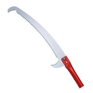 Sierra de podar manual de jardín de 17 pulgadas con gancho, de acero SK5 de alto carbono, plateada y roja, de la mejor calidad, con hoja fija - Product Image 2