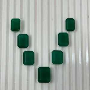Esmeralda Natural de Zambia, Corte Octogonal, Juego de 7 Piezas, 90.76Ct, Verde AAAA, Gema Suelta, IGI, Ligeramente Aceitada, Gema al por Mayor en Venta - Product Image 4