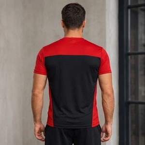 T-shirt pour homme, coupe ample, respirant, séchage rapide, écologique, poids lourd, haute qualité, logo imprimé DTF personnalisé - Product Image 2