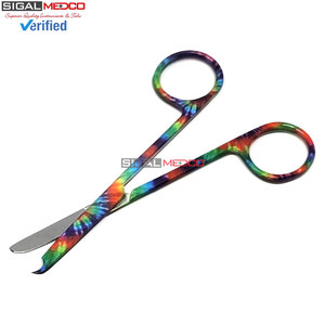 Tijeras de Sutura Manuales de 4.5 Pulgadas con Punta en Forma de Gancho, Instrumento Quirúrgico Reutilizable de Acero Inoxidable para Retirar Suturas, con Certificación CE - Product Image 2