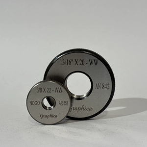 Calibradores de Rosca Estándar Británico BSF/BSW/WW, Calibres GO/NOGO 1/8X40, 3/16X24, 1/4X20, 5/16X18, 3/8X16, 7/16X14 - Product Image 1