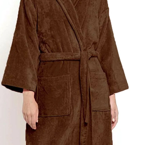 Peignoir de luxe en bambou pour femme, respirant, moelleux, coloré, à imprimé floral, avec grand châle, épais et confortable - Product Image 5