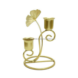 Bougeoir en fer décoratif vintage avec notes de musique et fleurs, idéal pour les fêtes et l'ambiance de la maison au meilleur prix - Product Image 4